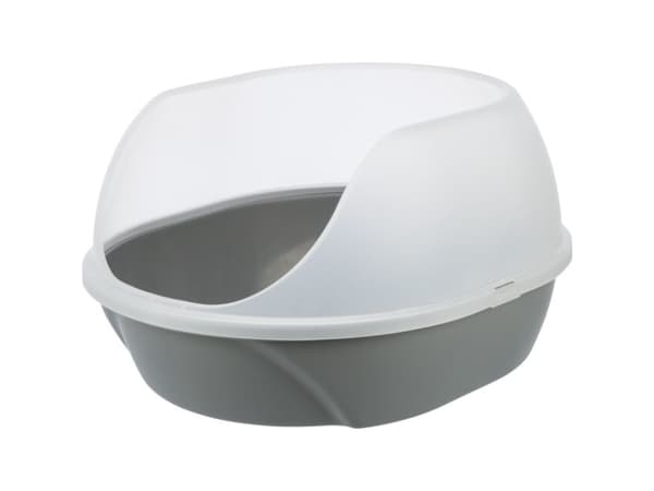 Trixie Simao cat litter tray, high rim, 48 × 30 × 58 cm, grey