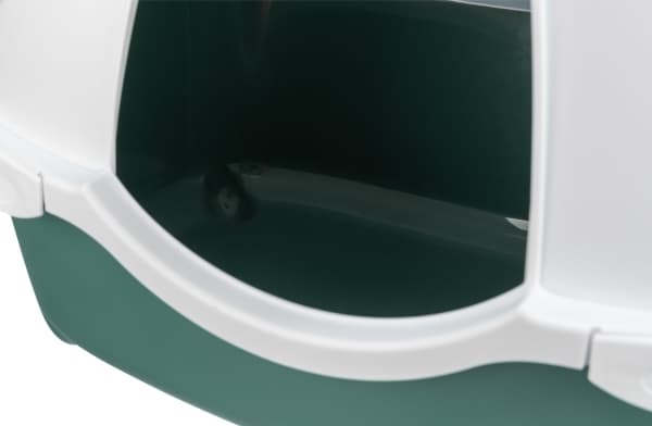 Trixie Davio Top cat litter tray, w/hood, 56×39×39 cm, green/white