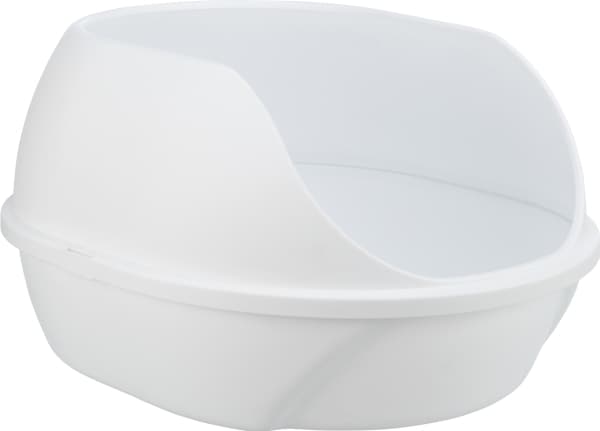 Trixie Simao cat litter tray, high rim, 48 × 30 × 58 cm, white