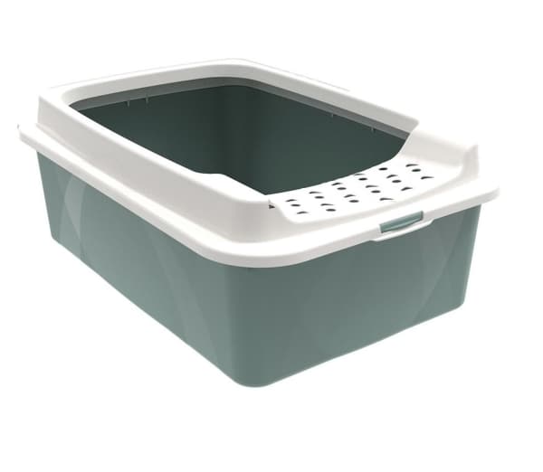 Rotho Bonnie, Katt, Öppen kattlåda, Grön, Grå, Hake, 572 mm, 393 mm