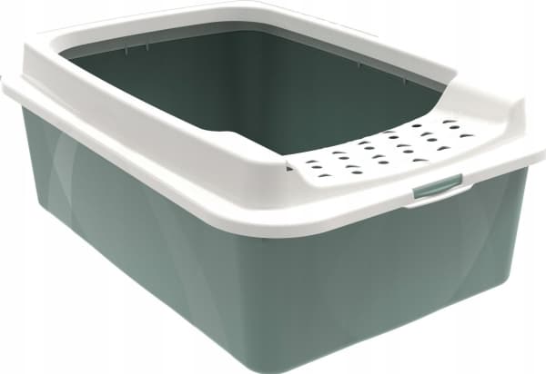 Rotho Bonnie, Katt, Öppen kattlåda, Grön, Grå, Hake, 572 mm, 393 mm