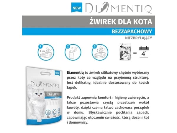 DIAMENTIQ Neutral - Kattegrus - 30 l