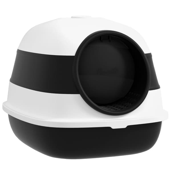 Rootz PawHut Cat WC - hiekkalaatikko - Cat Loo - Estää roskien leviämistä - Hajunhallinta - Helppo puhdistaa - 52cm x 41cm x 38cm - Muovi, ABS
