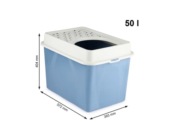 Rotho Berty, Katt, Åpen kattedo, Blå, Grønn, Spenne, 572 mm, 393 mm