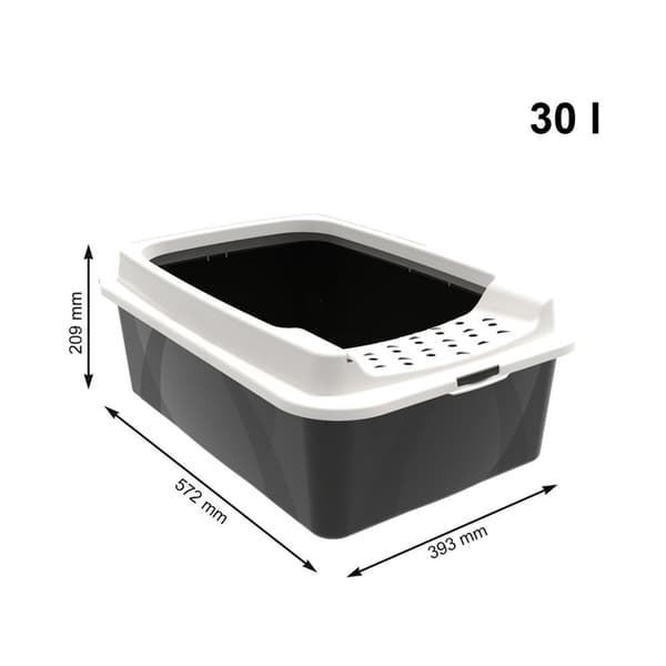 ROTHO Bonnie Eco Black - kattsandlåda