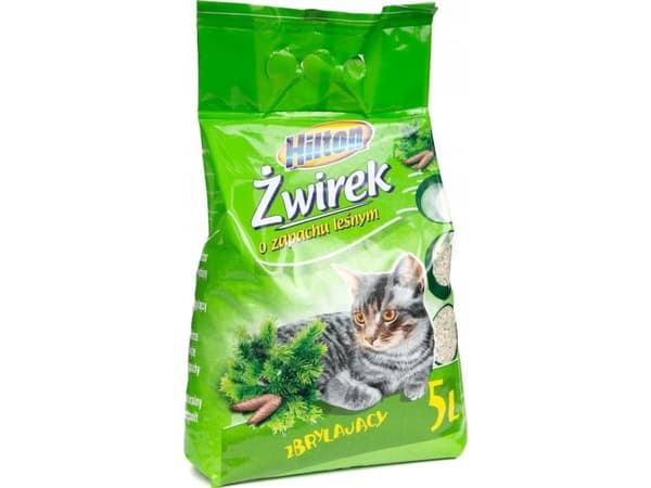 HILTON bentonitklumpande skogsströ för katt - 5 liter