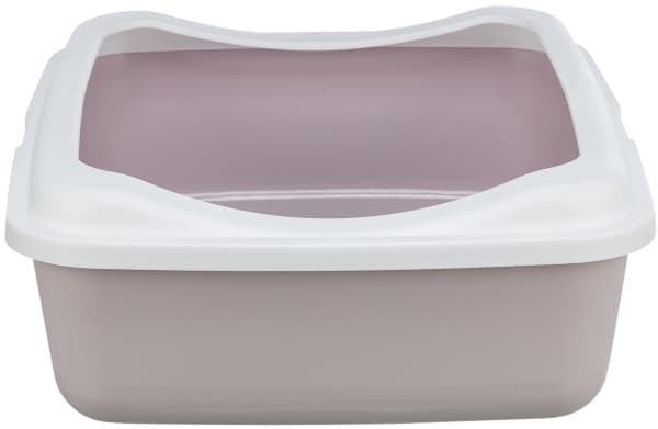 Trixie Classic cat litter tray, w/rim, 37×15×48cm, lightlilac/white