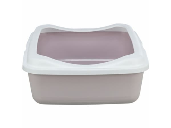 Trixie Classic cat litter tray, w/rim, 37×15×48cm, lightlilac/white