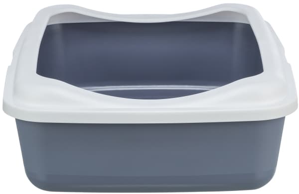 Trixie Classic cat litter tray, w/rim, 37×15×48cm, purple/white