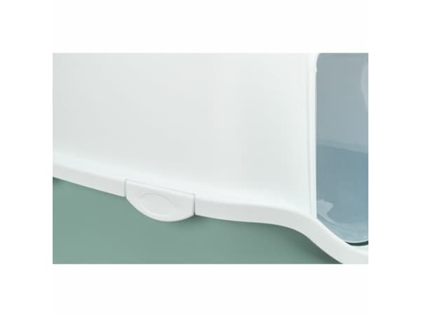 Trixie Vico cat litter tray, with hood, 40×40×56 cm, sage/white