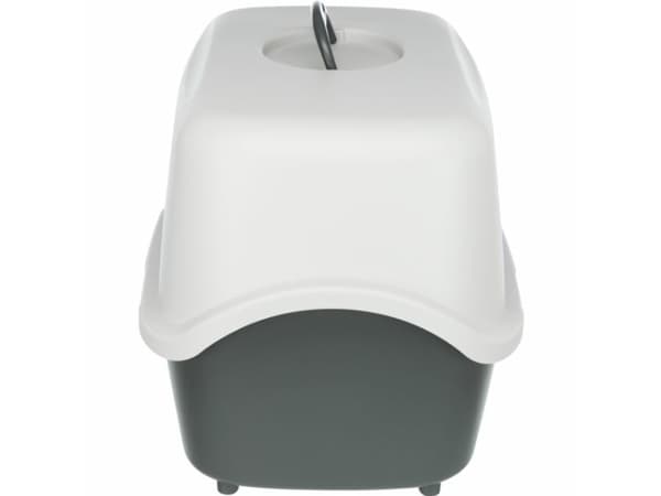 Trixie Vico cat litter tray, with hood, 40×40×56 cm, blush/white