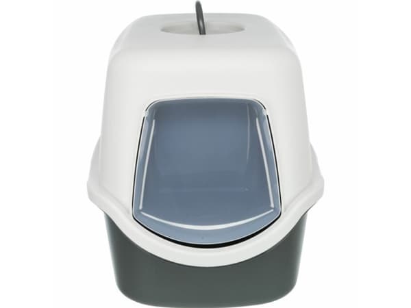 Trixie Vico cat litter tray, with hood, 40×40×56 cm, blush/white
