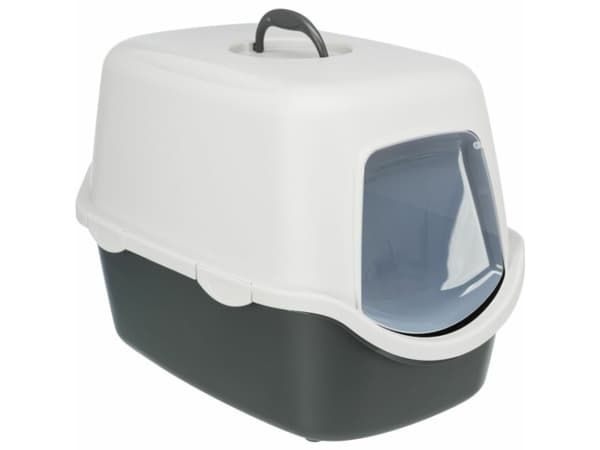 Trixie Vico cat litter tray, with hood, 40×40×56 cm, blush/white