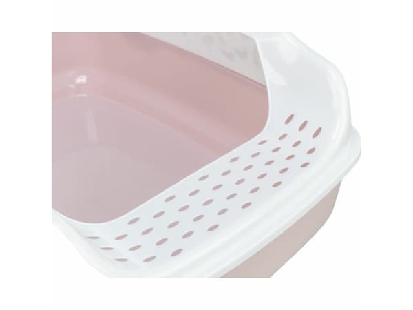 Trixie Delio catlittertray,w/rim,printed,38×20×50cm,lightlilac/hvid