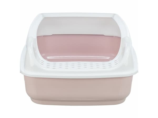 Trixie Delio catlittertray,w/rim,printed,38×20×50cm,lightlilac/hvid