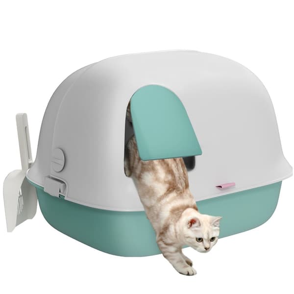 Rootz kattkull med lock - Kitty kulllåda - Feline Relief System - Luktkontroll - 58 cm x 46 cm x 39 cm