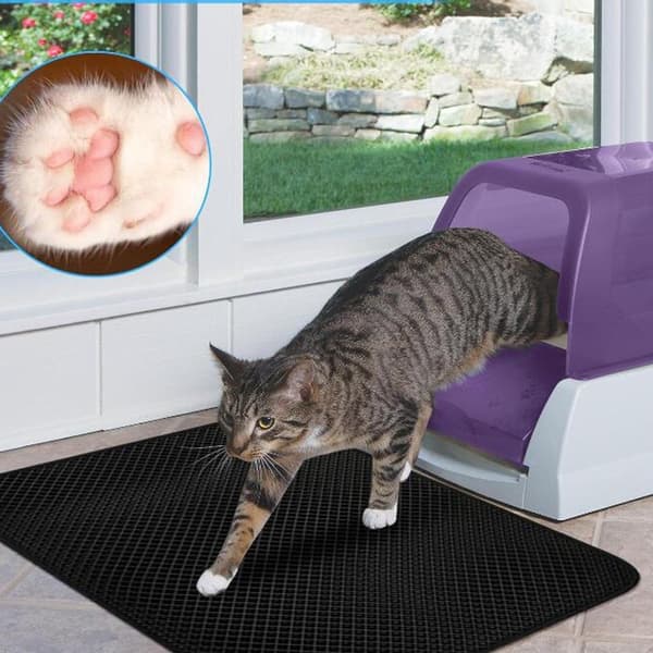 Kattströmatta för Kattoalett, Flera Storlekar, Halkfri, Lätt att Rengöra