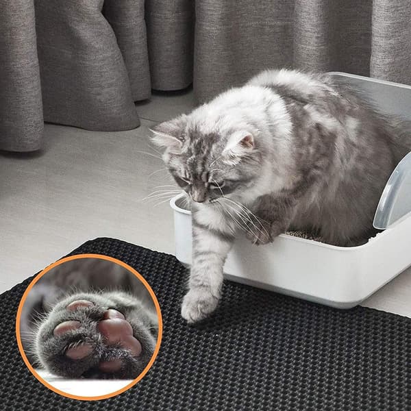Kattströmatta för Kattoalett, Flera Storlekar, Halkfri, Lätt att Rengöra