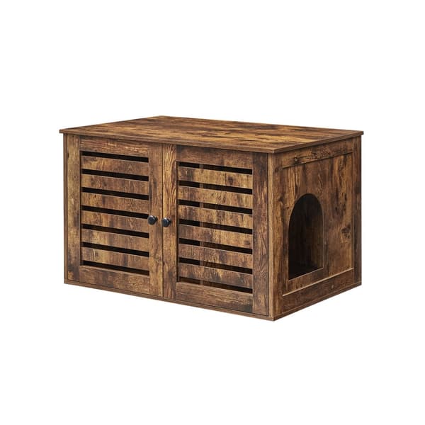 Kattebakkeskab, Feandrea, 80x53x49,2 cm, Vintagebrun.