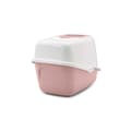 Miniatyrbillede 3 af 6: SAVIC Nestor Hvid-Pink - Overdækket Kattebakke - 56x39x38,5 cm - 1 stk.