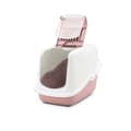 Miniatyrbillede 4 af 6: SAVIC Nestor Hvid-Pink - Overdækket Kattebakke - 56x39x38,5 cm - 1 stk.