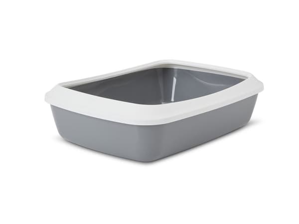 SAVIC IRIZ kattebakke med kant - 42 cm - grå