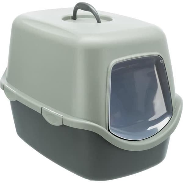 TRIXIE Vico kattlåda - Lock - Återvunnet - 40 × 40 × 56 cm - Antracit och grågrön