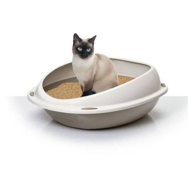 AIME Oval kattebakke - Med aftagelig kant - Til katte