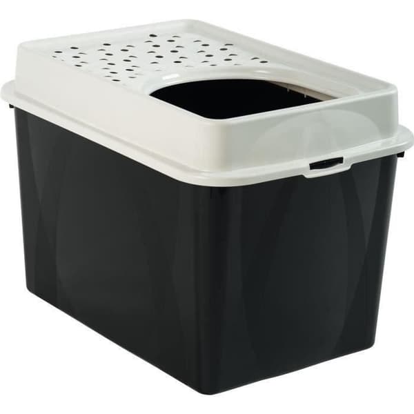 TOP 50l kattlåda - Svart (Återvunnen PP) - 57,2 x 39,3 x 40,4 cm