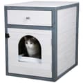 Miniatyrbillede 5 af 6: KERBL - Kattebakke - 58 x 45 x 60 cm - IDA - Hvid/blå -