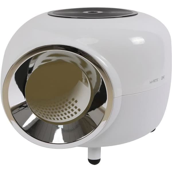 Kattebakke - Mpets - SPACE I Hvid - Ergonomisk - Filter inkluderet - Nem at rengøre
