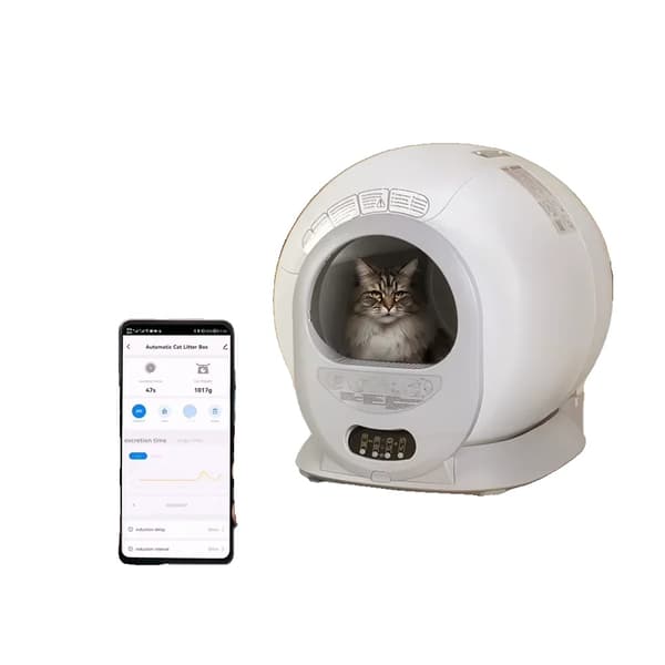 Automaattinen kissanhiekka-astia, älykäs itsestään puhdistuva, älykäs laite, muovimateriaali,WIFI SOVELLUS