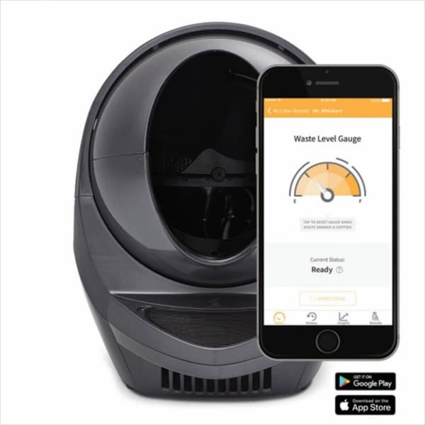 Automaattinen kissanhiekkalaatikko, itsepuhdistuva, Litter Robot III Connect WIFI, harmaa