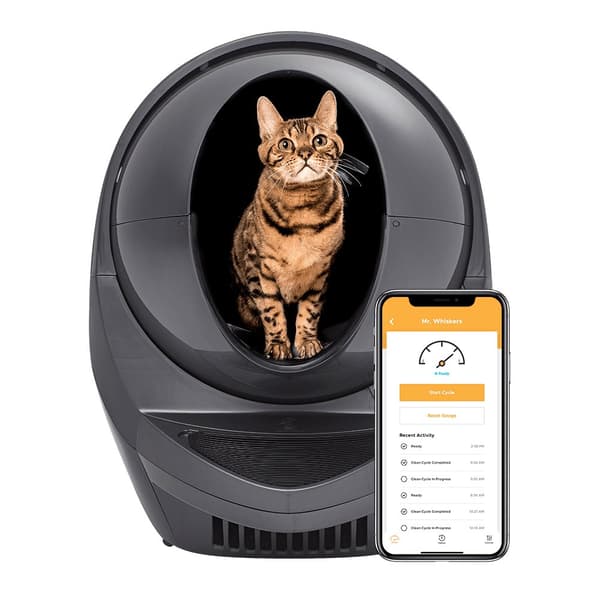 Automaattinen kissanhiekkalaatikko, itsepuhdistuva, Litter Robot III Connect WIFI, harmaa