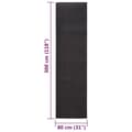 Miniatyrbilde 5 av 6: vidaXL Sisalteppe for klorestolpe svart 80x300 cm
