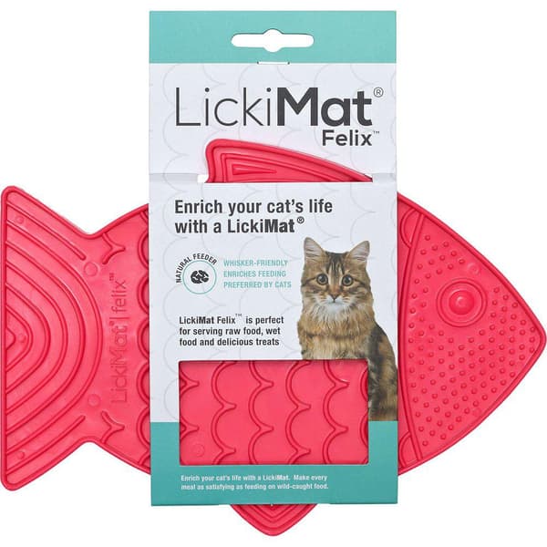 Lickimat Casper - 22x16 cm Röd