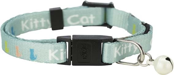 Kitty Cat Junior halsband med snabblås, bjällra Grön