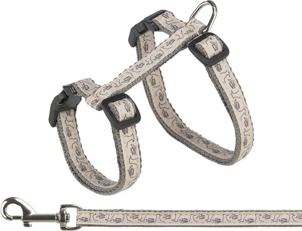 Kattsele + koppel - 27-45 cm/13 mm - 1.20 m
