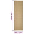 Miniatyrbilde 5 av 6: vidaXL Sisalteppe for klorestolpe 100x350 cm