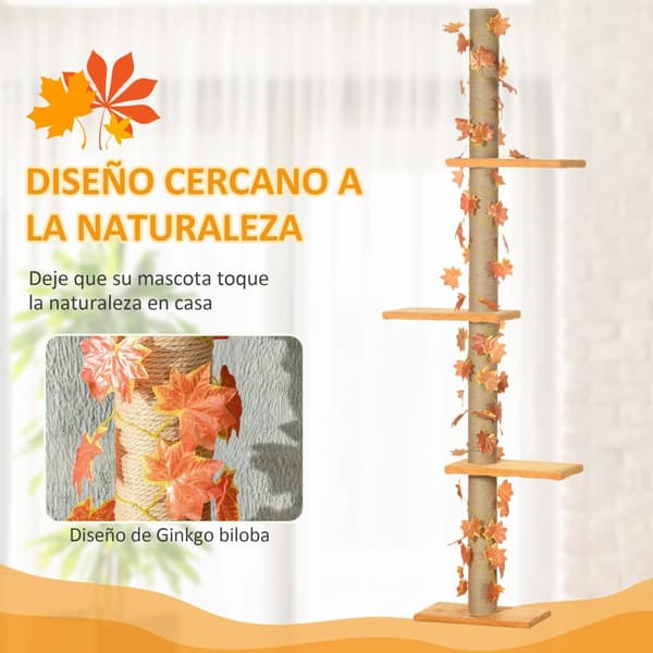 Kiipeilypuu 202-242 cm Orange