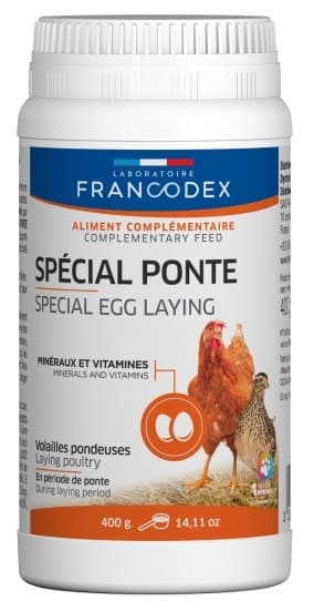 FRANCODEX Ægproduktionspræparat til støtte for æglæggende høner 250 g