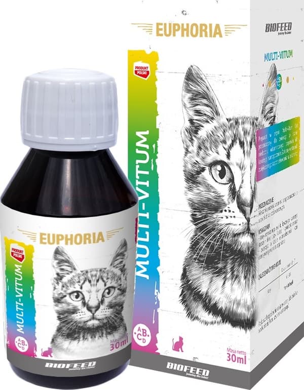 BIOFEED Euphoria Multi-Vitum Cat - kattevitaminer - 30ml