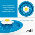 Miniatyrbild 3 av 6: Catit Flower kattvattenfontän - 3L - Med LED - Blå