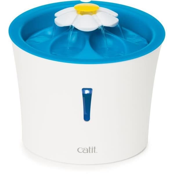 Catit Flower kattvattenfontän - 3L - Med LED - Blå
