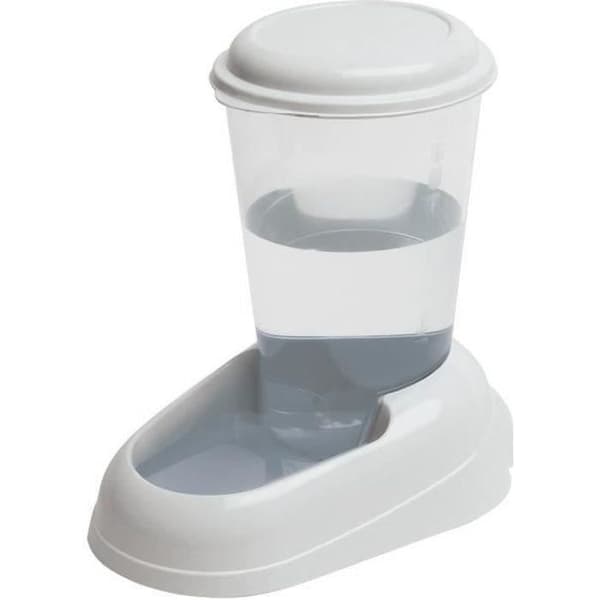 FERPLAST Nadir 3L vattendispenser i plast - 29,2x20,2x28,8cm - Vit - Hund och katt