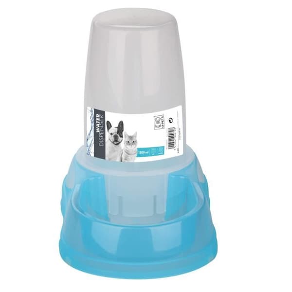 MPETS Vattendispenser VATTENDISPENSER - För katter och hundar - 1500 ml - Blå