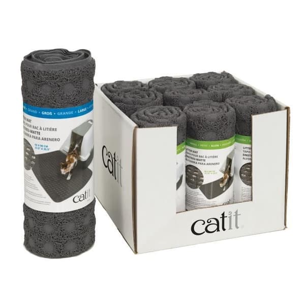 CAT IT kattegrusmåtte - stor - 90 x 60 cm (35,5 x 23,5 tommer) - Til katte