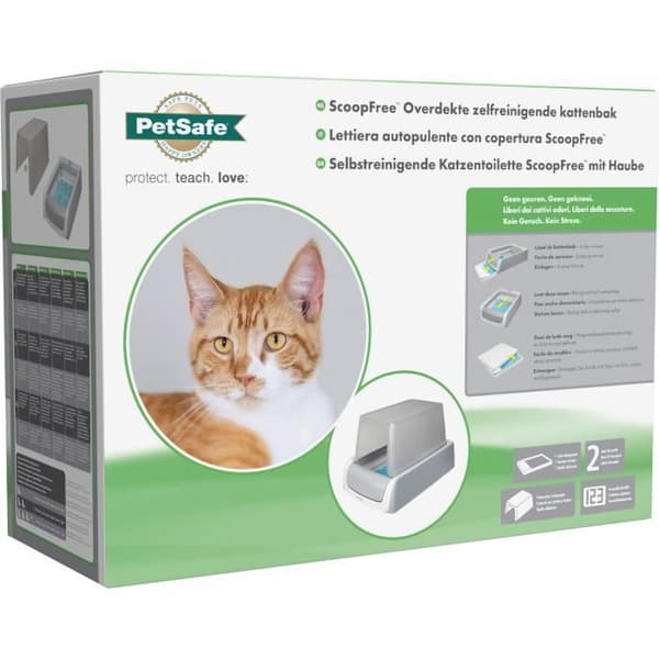PETSAFE - ScoopFree 1.5 Självrengörande Kattlåda med Lock