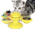 Miniatyrbild 1 av 11: Väderkvarn Leksaker för katter Pussel virvlande skivspelare med borste Katt Spela spel Catnip Toy Kitten Interactive