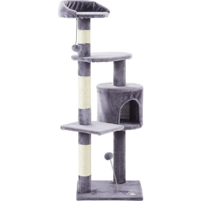 Kattträd Joe - 40x40x114cm - Grå